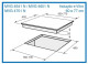 Meireles MI 1704 - Placa de Inducción 77cm 4 Zonas Control Táctil