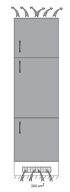 Beko BCHA275E3S - Frigorífico Combi Integrable 178x54cm Semi NoFrost A++Beko BCHA275E3S - Frigorífico Combi Integrable 178x54cm Semi NoFrost A++