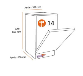 Beko DFN38530X - Lavavajillas de 15 servicios Acero Inox Antihuellas