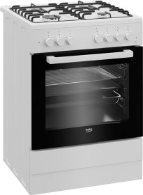 Beko FSE62110DW - Cocina con placa de gas y horno con ventilador 60cm
