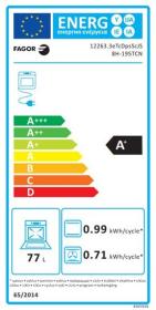 Fagor 8H195TCN - Horno multifunción 12 funciones clase A color negro