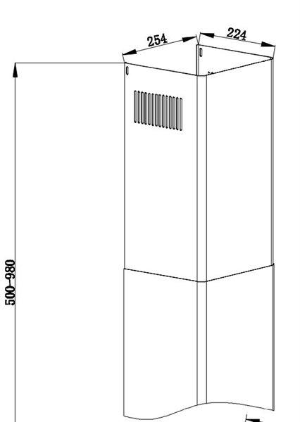Fagor 3CFT-900N - Campana Decorativa de Pared 90 Cm Touch Control Clase A Negra