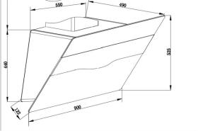 Fagor 3CFT-900N - Campana Decorativa de Pared 90 Cm Touch Control Clase A Negra
