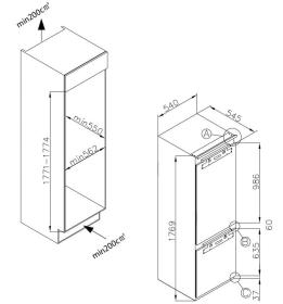 Fagor 3fic 5550 frigorífico combi integrado 176.9x54x54cm clase e2 (23)