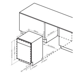 Fagor 3LVF-635.1IT - Lavavajillas Integrable 60 Cm 14 Cubiertos Clase A++