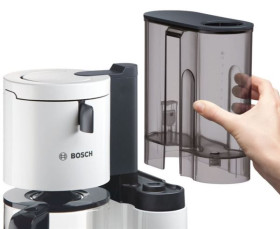 Bosch TKA8011 - Cafetera de Goteo Styline 10/15 Tazas Antigoteo Blanco