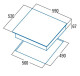 Cata 08063403 - Placa Vitrocerámica TD 6003 3 Zonas 59 cm