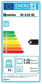 Meireles G 610 X NAT - Cocina Gas Natural 4 Fuegos 60x60cm Horno Gas Inox