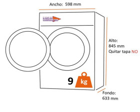 Balay 3TS994XD - Lavadora con AutoDosificación 9kg Inox Antihuellas