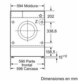 Balay 3TI985B - Lavadora integrada de 8kg 1400rpm 10 años en motor