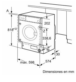 Balay 3TI985B - Lavadora integrada de 8kg 1400rpm 10 años en motor