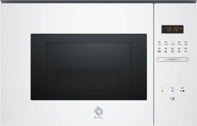 Balay 3CG5175B0 - Microondas sin marco cristal blanco 900W con grill