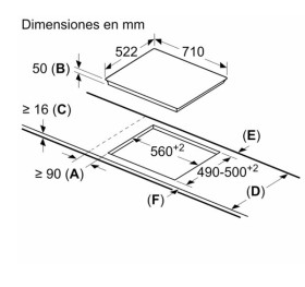 Balay 3EB977LV - Placa de inducción de 70cm con 3 zonas Control Aceite