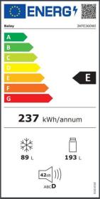Balay 3KFE360WI - Frigorífico Combi Blanco 176 x 60 cm E NoFrost