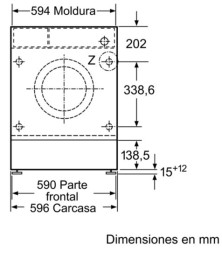 Siemens WI12W324ES - Lavadora iQ500 integrada de 7kg 1200rpm A+++