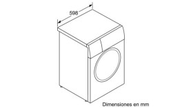 Bosch WAU28PHXES - Lavadora carga frontal 9Kg 1400 rpm A+++ acero inox