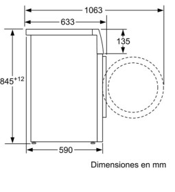 Bosch WAU28PH1ES - Lavadora 9 Kg 1400 rpm i-DOS A+++-30% Blanco