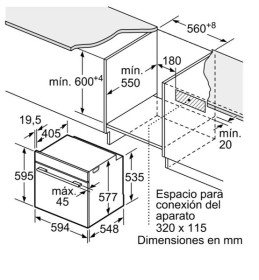 Bosch HRG6769S6 - Horno Multifunción con Vapor Añadido Clase A Inox