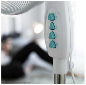 Cecotec 05292 - Ventilador de Pie EnergySilence 600 MaxFlow 18" Oscilante