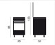Vitrokitchen CB55IB - Cocina Gas Butano 4 Fuegos 85 x 50cm Inox
