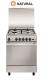 Vitrokitchen UN6050IN - Cocina Única 60x50 de gas natural Acero Inox