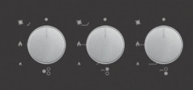 Vitrokitchen CG65NN - Placa Gas Natural 3 Fuegos Cristal Negro