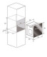 Vitrokitchen HG6IB - Horno de Gas Butano + Grill 50L Color Inox
