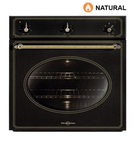 Vitrokitchen HG6RN - Horno rústico de gas natural con gril Antracita