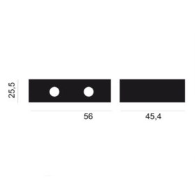 Vitrokitchen PG210IB - Plancha Gas Butano 2 Quemadores Acero Esmaltado