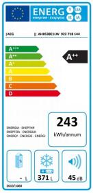 Aeg AHB538E1LW - Arcón congelador A++ de 84,5 x 1300 x 70 cm 371 L