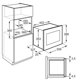 Electrolux LMS2203EMX - Microondas Integrable 700W 20 Litros Negro
