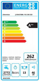 Electrolux EEA27200L - Lavavajillas Integrable 13 Servicios Clase A++