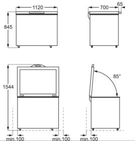 Zanussi ZCAN31FW1 - Arcón Congelador 308L 84,5x112cm Inverter Clase A+