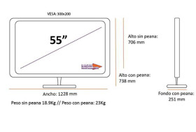 Lg OLED55CX6LA - Smart TV 4K OLED 55'' HDMI 2.1 Dolby con IA HDR 100%