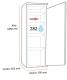 Beko RFNE312I31WN - Congelador vertical de 185 x 59,5 x 65,5 cm F
