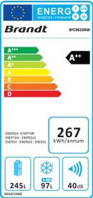 Brandt BFC9633NW - Frigorífico combi de 194x60cm A++ NoFrost