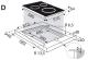 Brandt BPI6314B - Placa de inducción de 3 fuegos de 16, 18 y 28 cm