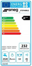 Smeg ST2FABBL2 - Lavavajillas Integrable 13 Cubiertos A+++ Años 50 Negro