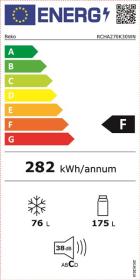 Beko RCHA270K30WN - Frigorífico combi A+ 251 litros 170,8 x 54,0 blanco