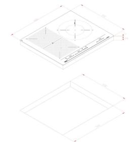 Teka 112510016 - Placa Flex Inducción 60 cm funciones directas 4 zonas