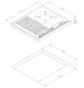 Teka 112510015 - Placa Flex Inducción 4 zonas 60 cm Función Stop&Go
