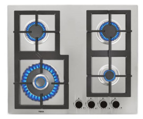 Teka 112610015 - Placa de gas natural 60cm 4 zonas Inox