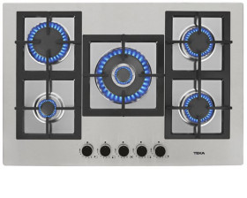Teka EFX 70.1 5G AI AL DR - Placa de 70cm Gas Natural Inox 5 fuegos