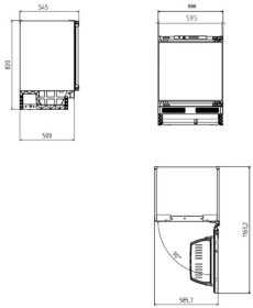 Beko BU1103N - Frigorífico Bajo Encimera Integrable 81.8x59.5cm A+