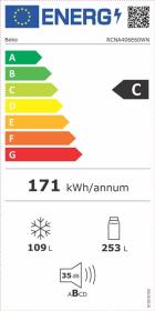 Beko RCNA406E60WN - Frigorífico de 202,5 x 59.5 x 67 cm C NeoFrost