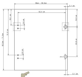 Puerta de integración beko witv 8712 xw0r