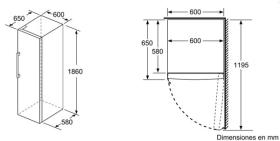 Balay 3GFF563ME - Congelador 1 puerta 186x60cm Acero Mate Antihuellas