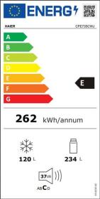 Haier CFE735CWJ - Frigorífico de 190x59.5x65.7cm E Total NoFrost