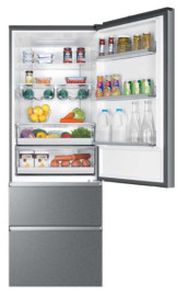 Haier A3FE744CPJ - Frigorífico combi de 200,6 x 70 x 67,5 cm Inox