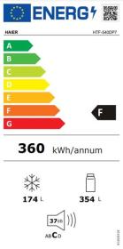Haier HTF-540DP7 - Frigorífico Americano NoFrost 190x90,8cm Clase F Inox